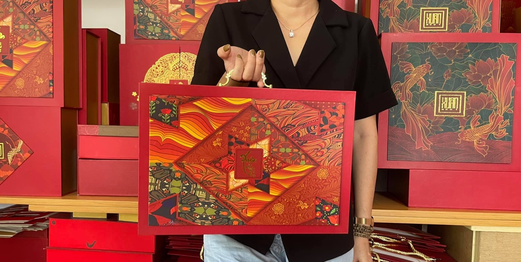 Giỏ quà tết Đồng Hới Gia Khánh Thịnh Vượng