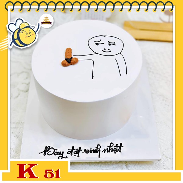 Bánh sinh nhật Gen Z đơn giản K51 Bựa