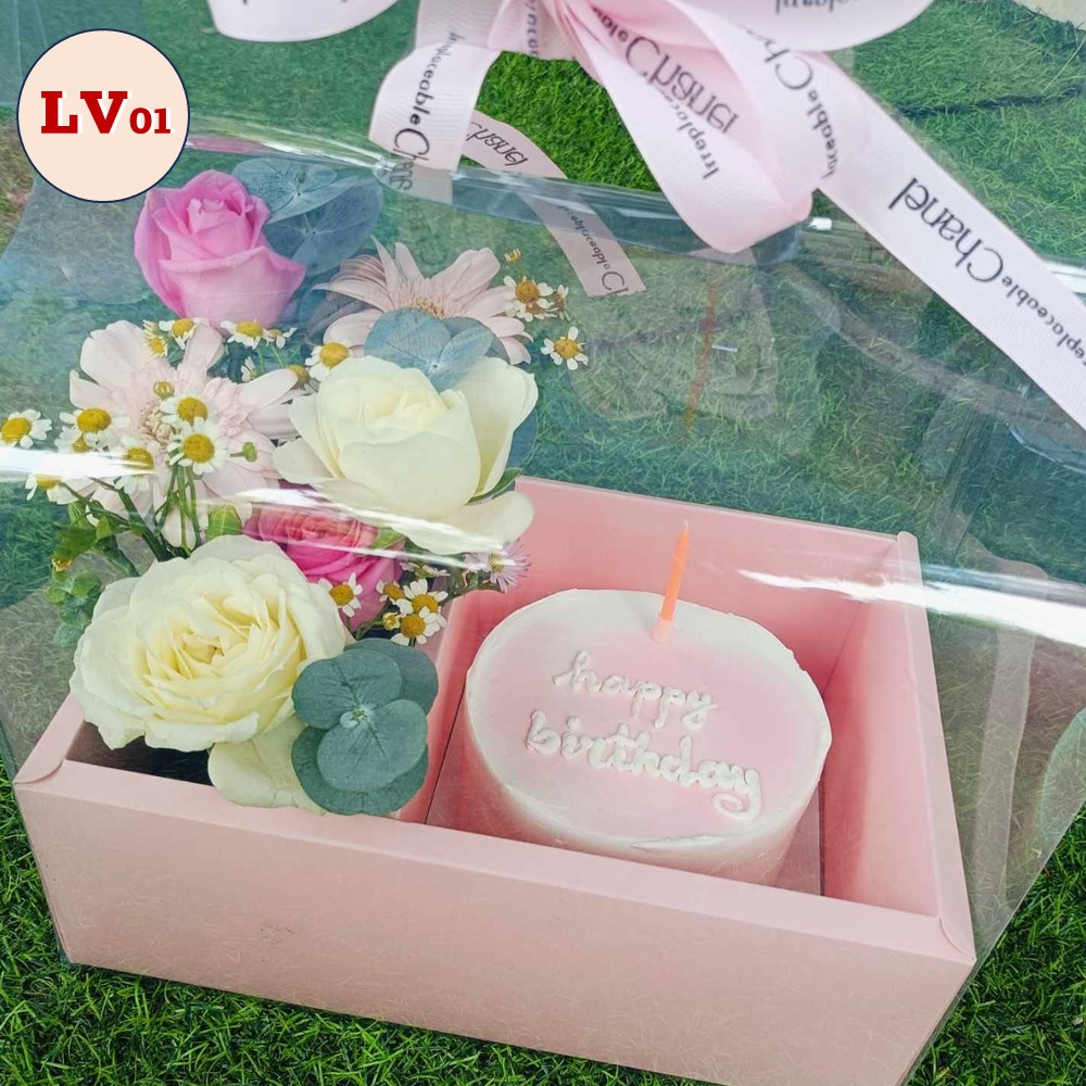 [Chỉ ship HCM] Set hoa bánh kem LV01