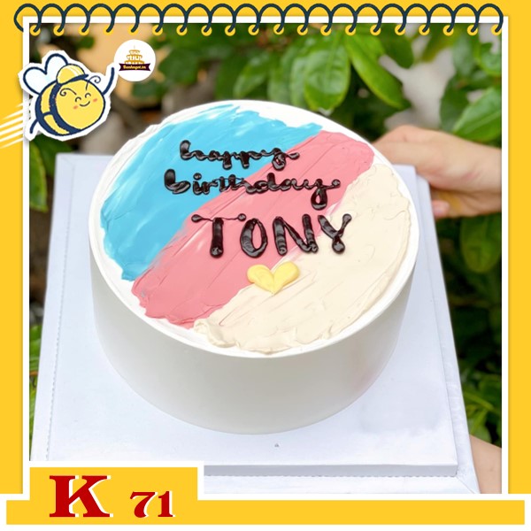 Bánh sinh nhật mini K71 mix màu đơn giản mà siêu HOT