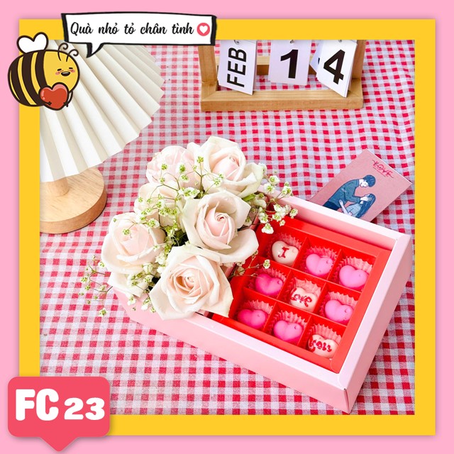 Set socola và hoa tươi FC23 valentine