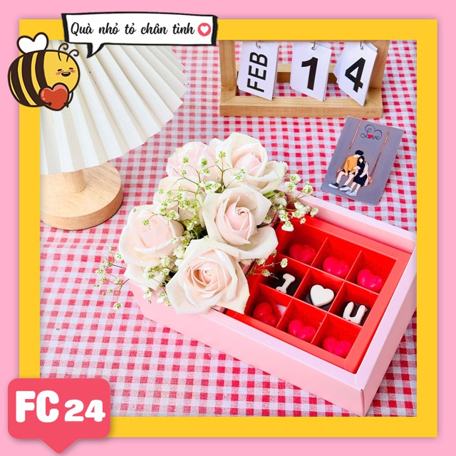 Set socola và hoa tươi FC24 valentine