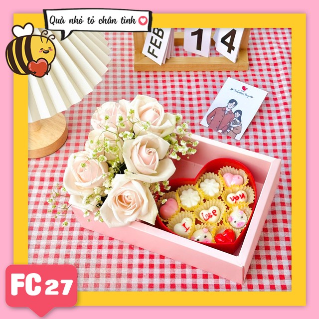 Set socola và hoa tươi FC27 valentine