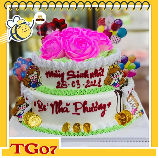 Bánh kem 2 tầng TG07