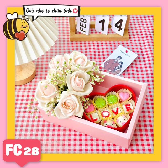 Set socola và hoa tươi FC28 valentine