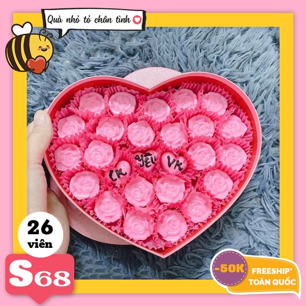 Hộp socola valentine S68 26 viên - Chocolate chất lượng giao tận nhà