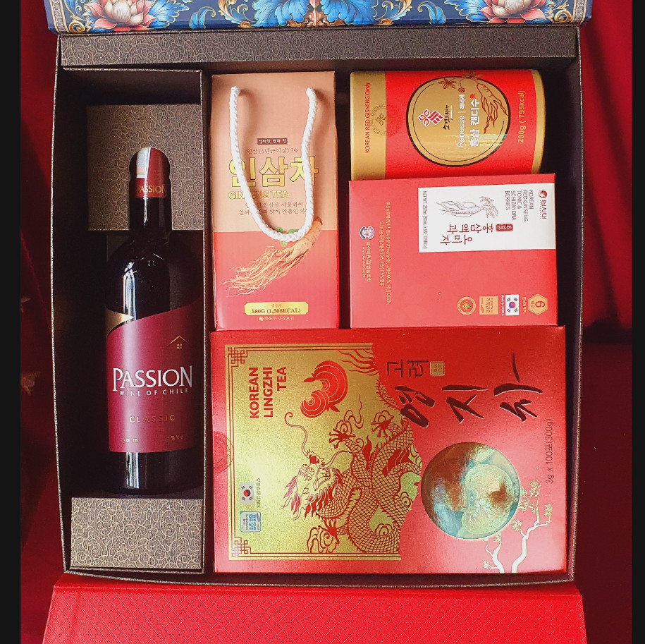 T112: Trà linh Chi Hàn, Sâm Sobaek Red Ginseng, Hồng Sâm Linh Chi Đông Trùng, Sâm mật ong BIO, Passion