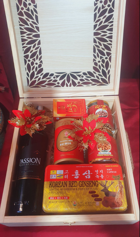 T116 Sâm lát JM,  Hồng Sâm Sobaek Red Ginseng, Đạm sâm Gold Hàn, 2 hũ trái cây sấy