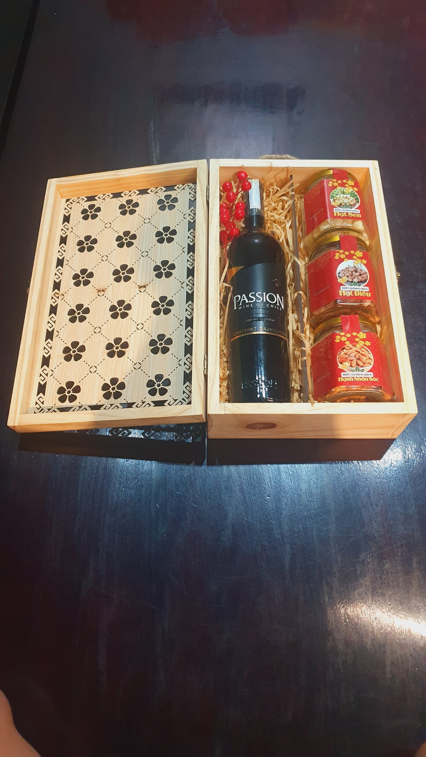 T22 Giỏ quà tết An Lộc ( Hộp gỗ)