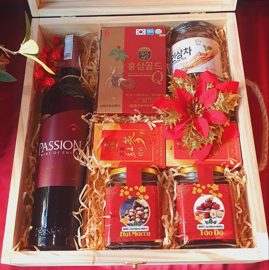 T46 Sâm nhung hươu, Sâm Mật Ong Bio, 2 Sâm lát JM, Passion Chile, 2 Hũ hạt dinh dưỡng