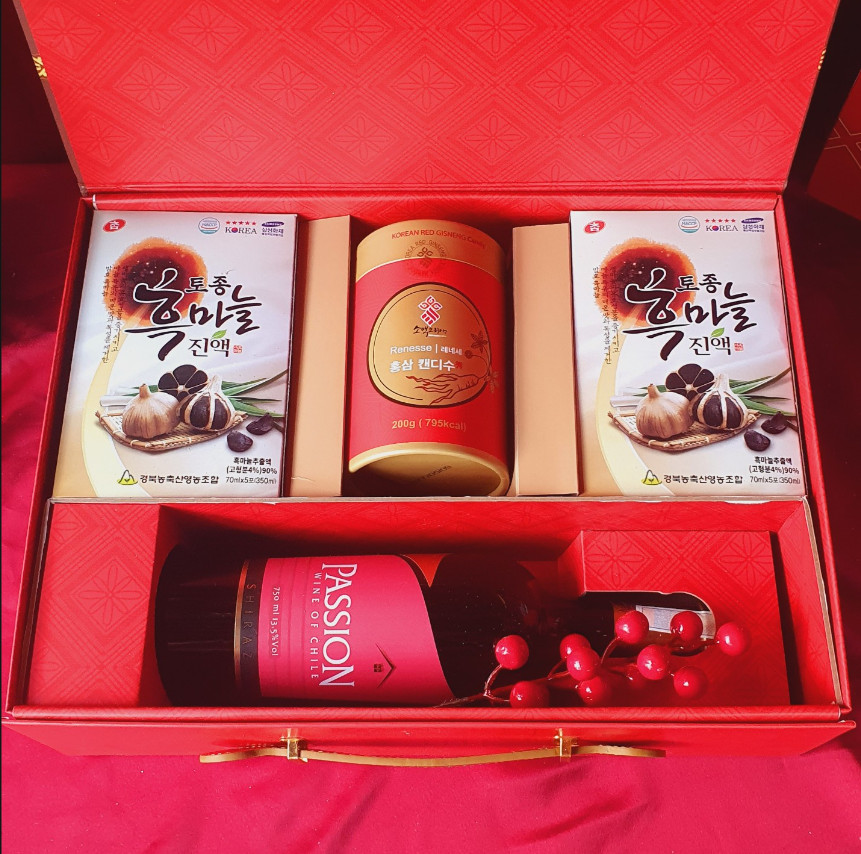 T89 Xuân Sức khỏe: Tỏi đen, Hồng Sâm Candy Sobaek, Passion