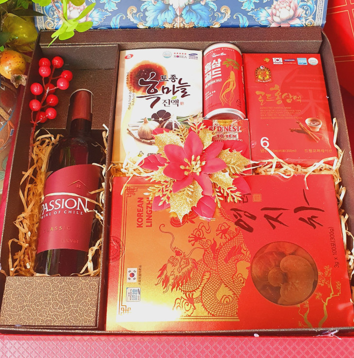 T98 Trà Linh Chi Hàn Quốc, Sâm Chén, Tỏi đen, Hồng Sâm Queen Bin, Yến sào Red Nest