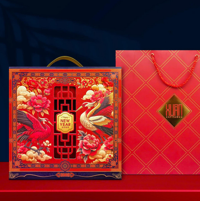 Hộp Quà Tết Vali Xách Sang Trọng Sum Vầy