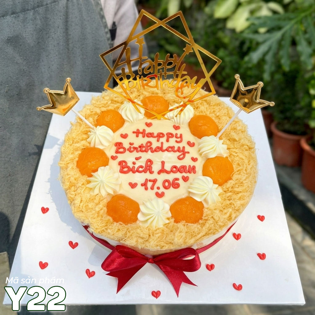 Bánh sinh nhật trứng muối Y22 bông lan trứng muối ngon