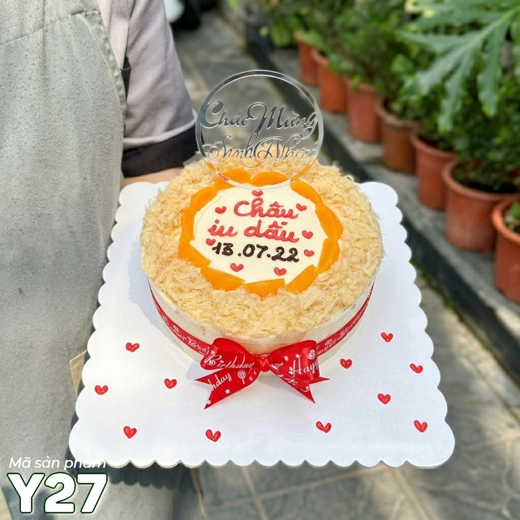 Bánh sinh nhật trứng muối Y27 bông lan trứng muối ngon