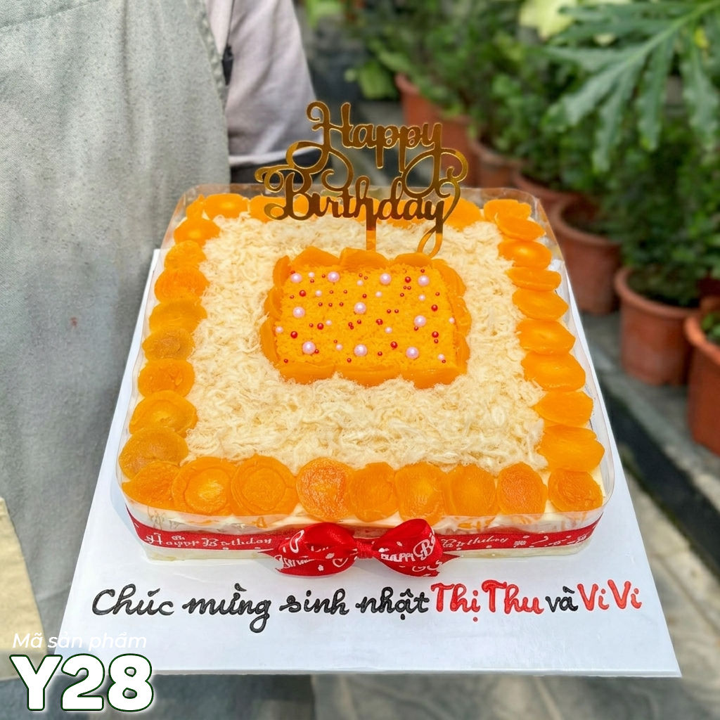 Bánh sinh nhật trứng muối Y28 bông lan trứng muối ngon