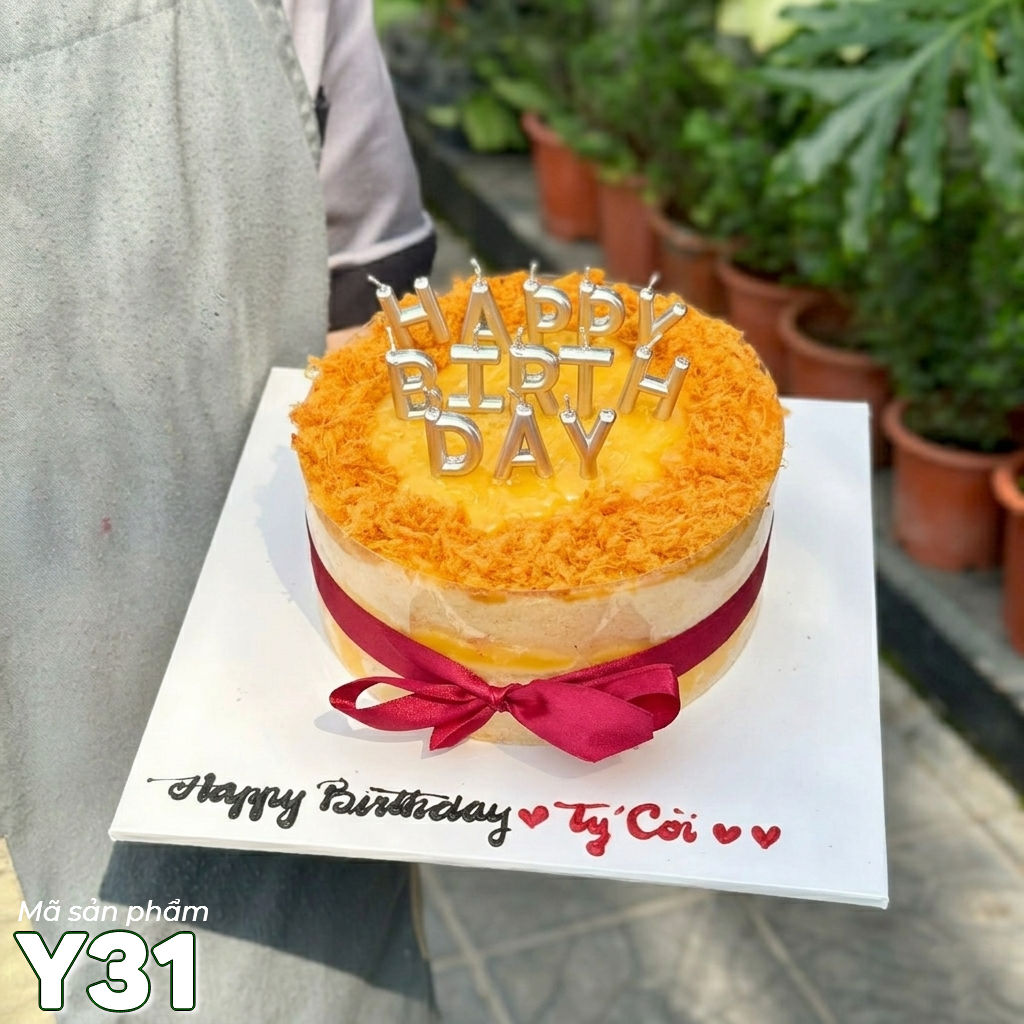 Bánh sinh nhật trứng muối Y31 bông lan trứng muối ngon