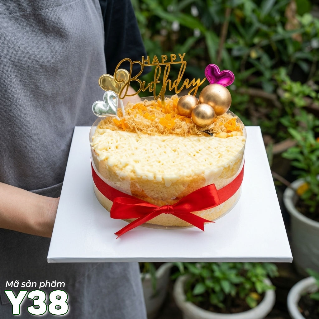 Bánh sinh nhật trứng muối Y38 bông lan trứng muối ngon