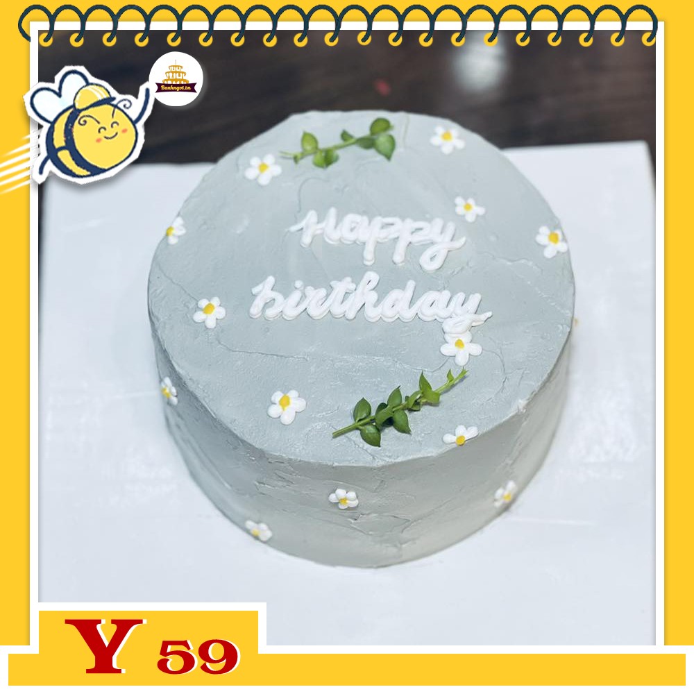 Bánh kem Y59 sinh nhật ý nghĩa xì tai đơn giản không màu mè