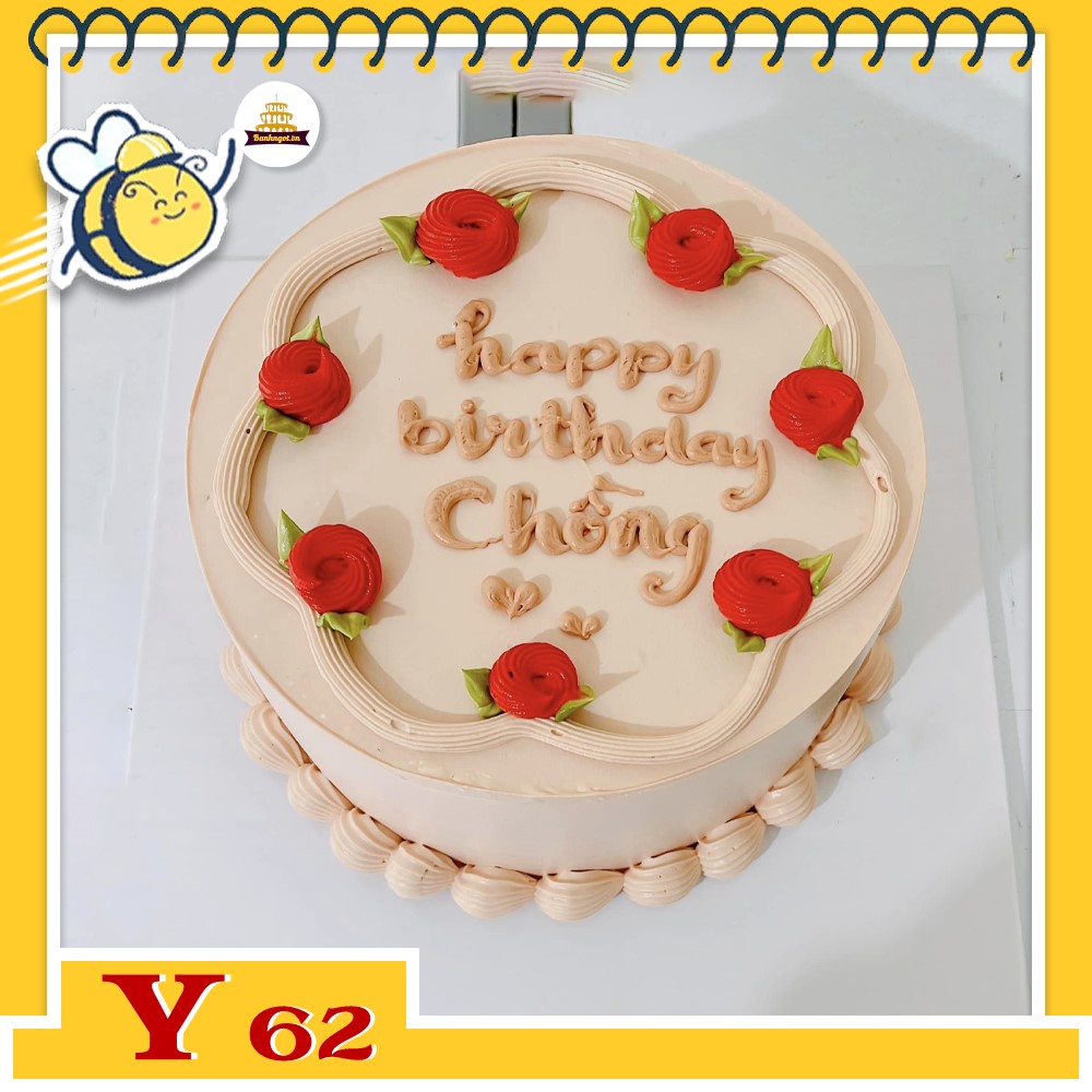 Bánh kem Y62 bánh kem tặng chồng đơn giản truyền thống