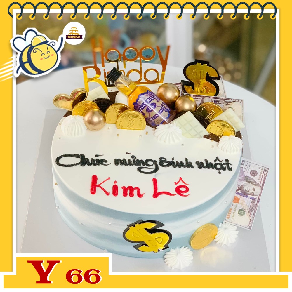 Bánh kem Y66 phụ kiện sang trọng tinh tế tặng nam nữ, khách hàng