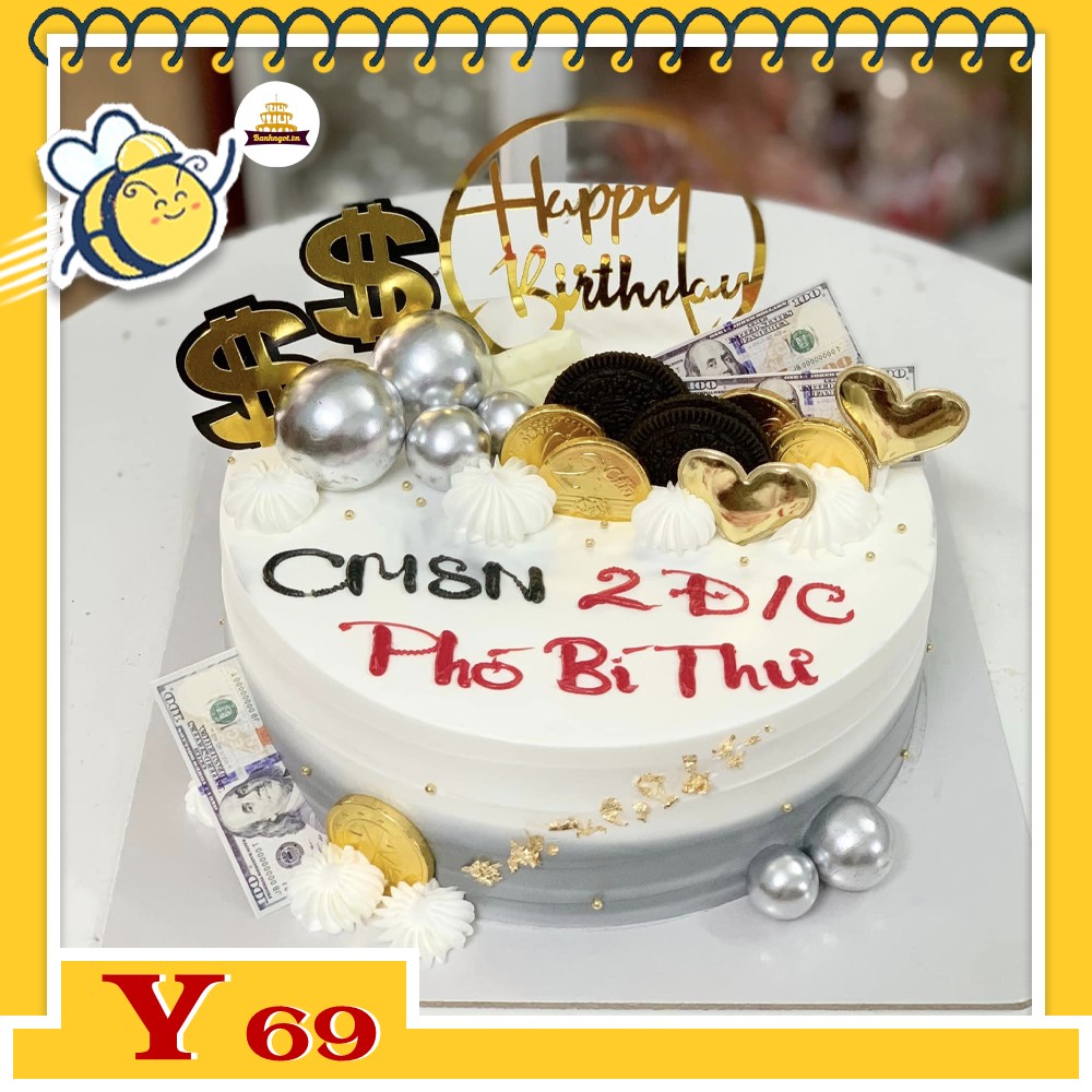 Bánh kem Y69 bánh sinh nhật hiện đại đẹp nhất ai cụng thích mê