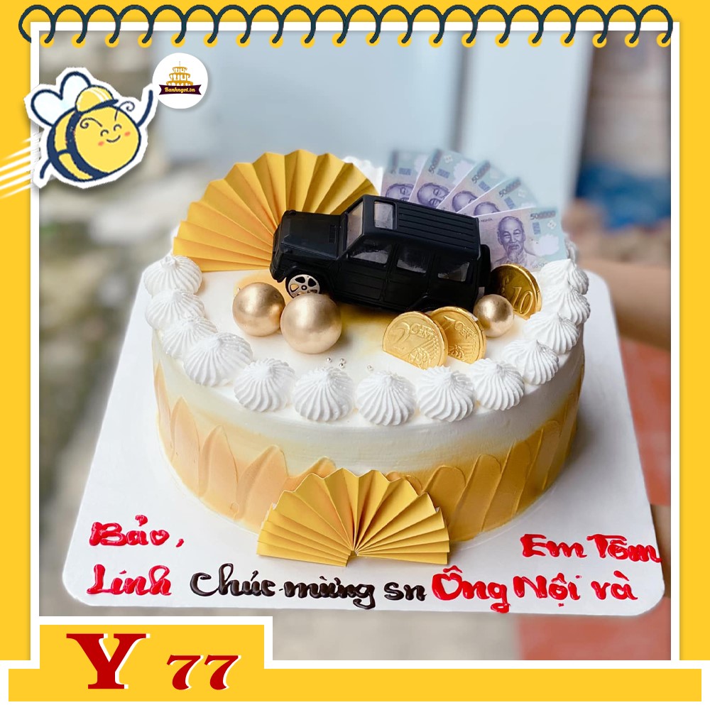 Bánh kem Y77 mẫu bánh sinh nhật mới lạ tặng ông nội