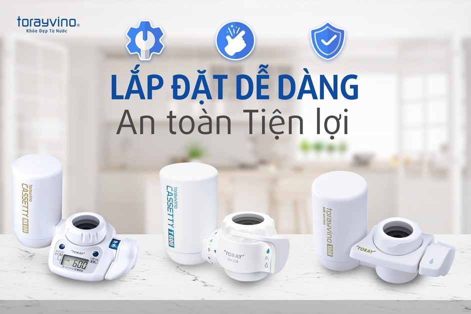 Có thể tự lắp đặt thiết bị lọc nước Torayvino tại nhà hay không?