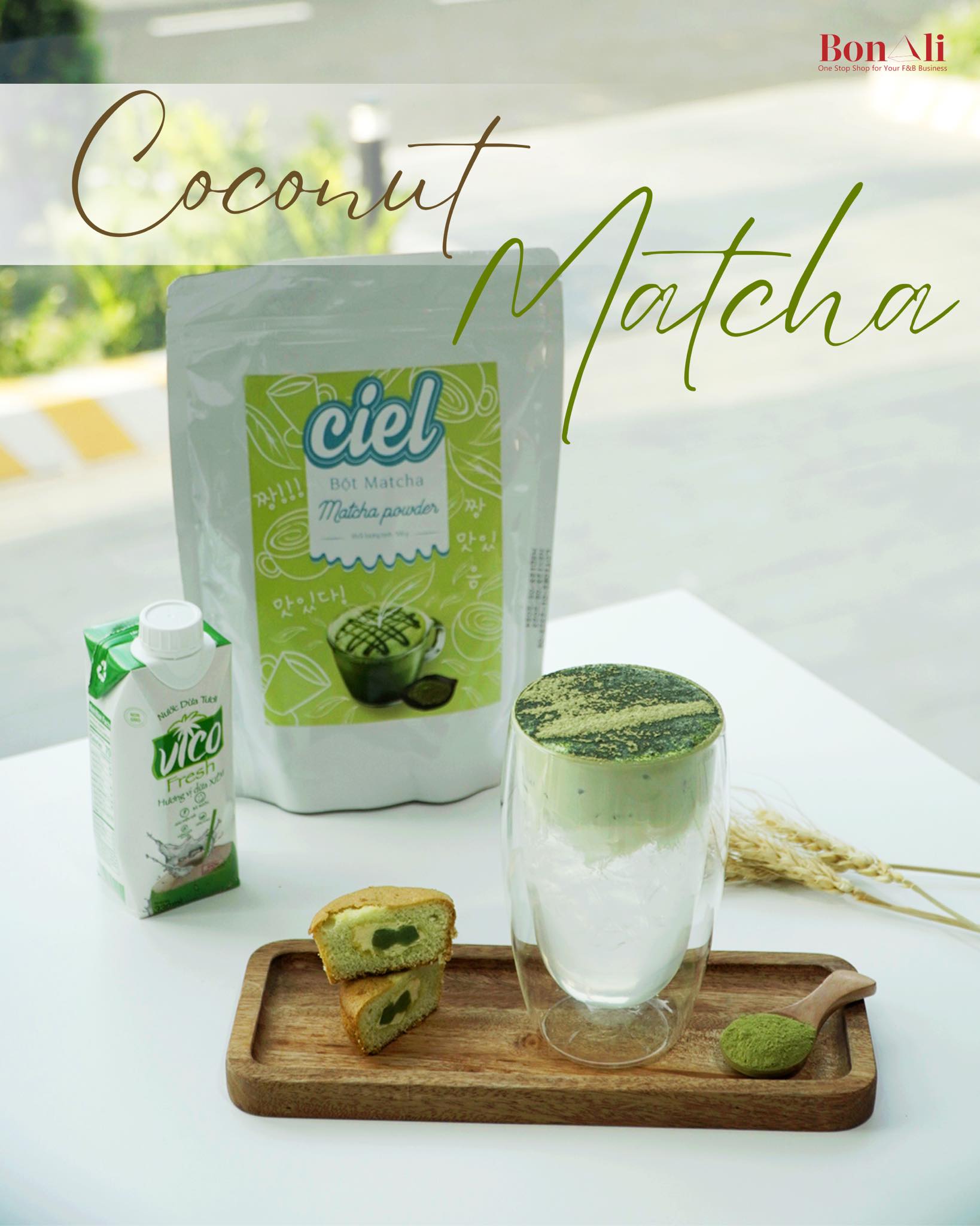 CÔNG THỨC NƯỚC DỪA MATCHA