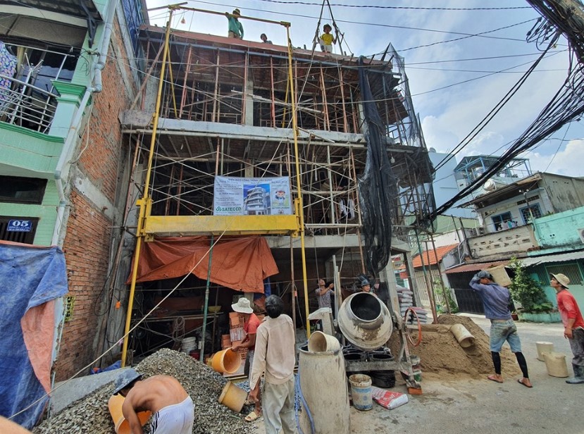 Thi công xây dựng nhà phần thô Sateccons