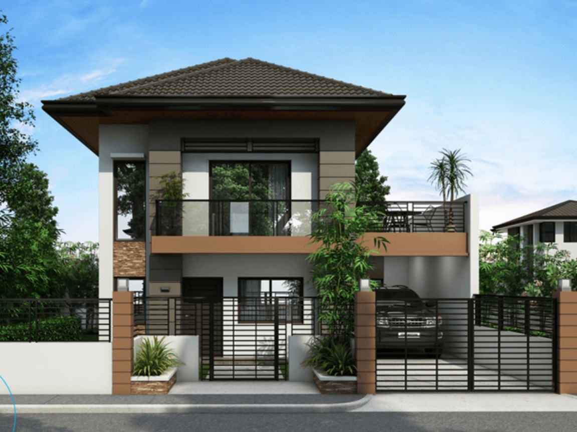 гараж перед домом на узком участке фото