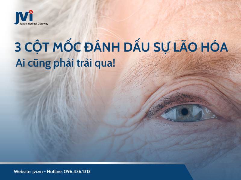 3 cột mốc đánh dấu sự lão hóa