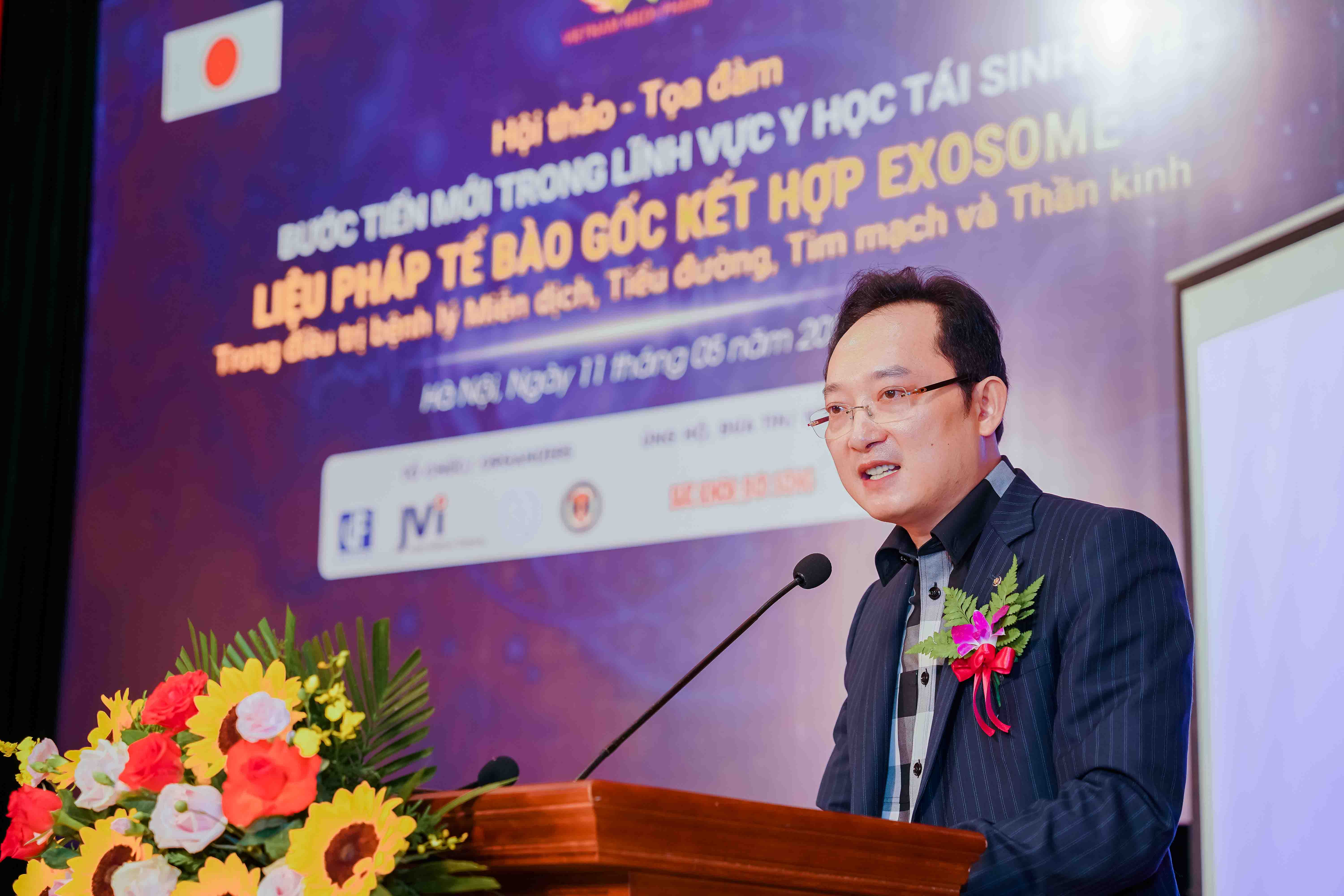TS Đinh Ngọc Hải - Chủ tịch Công ty Cổ phần Quốc tế Việt Nam Nhật Bản phát biểu khai mạc hội thảo