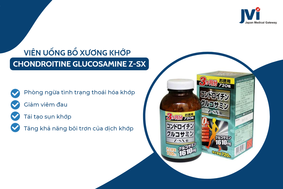 Viên uống bổ xương khớp Chodroitin Glucosamine Premium 1650mg