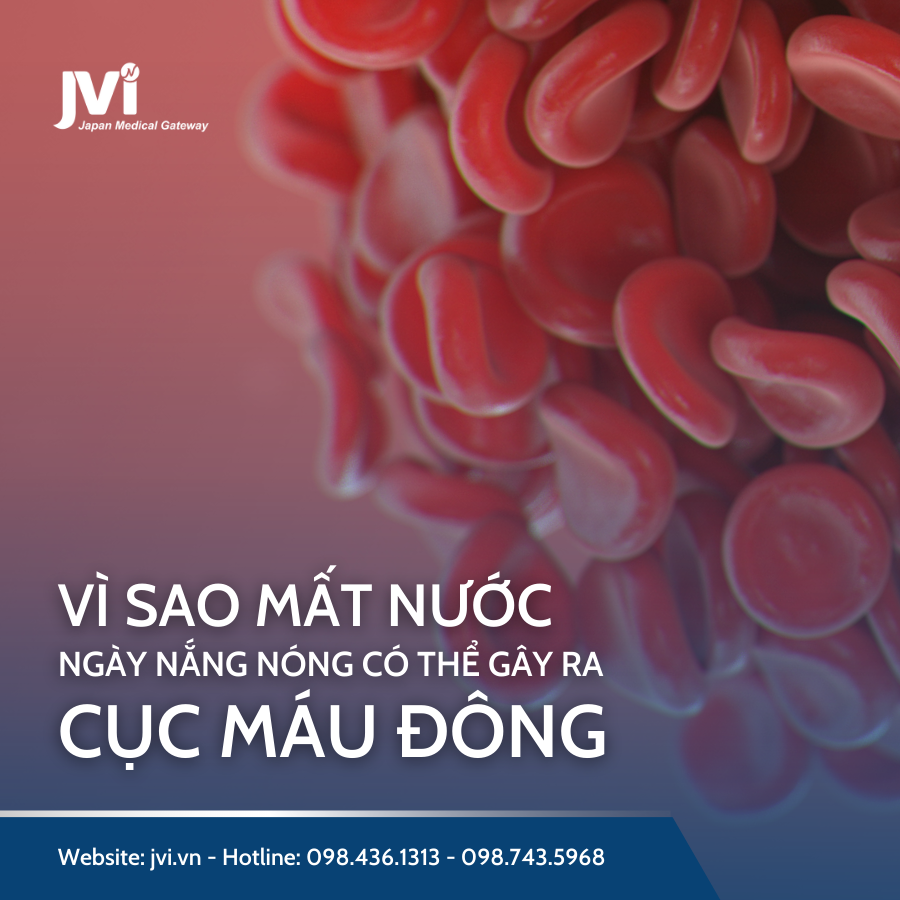 VÌ SAO MẤT NƯỚC NGÀY NẮNG NÓNG CÓ THỂ GÂY RA CỤC MÁU ĐÔNG?