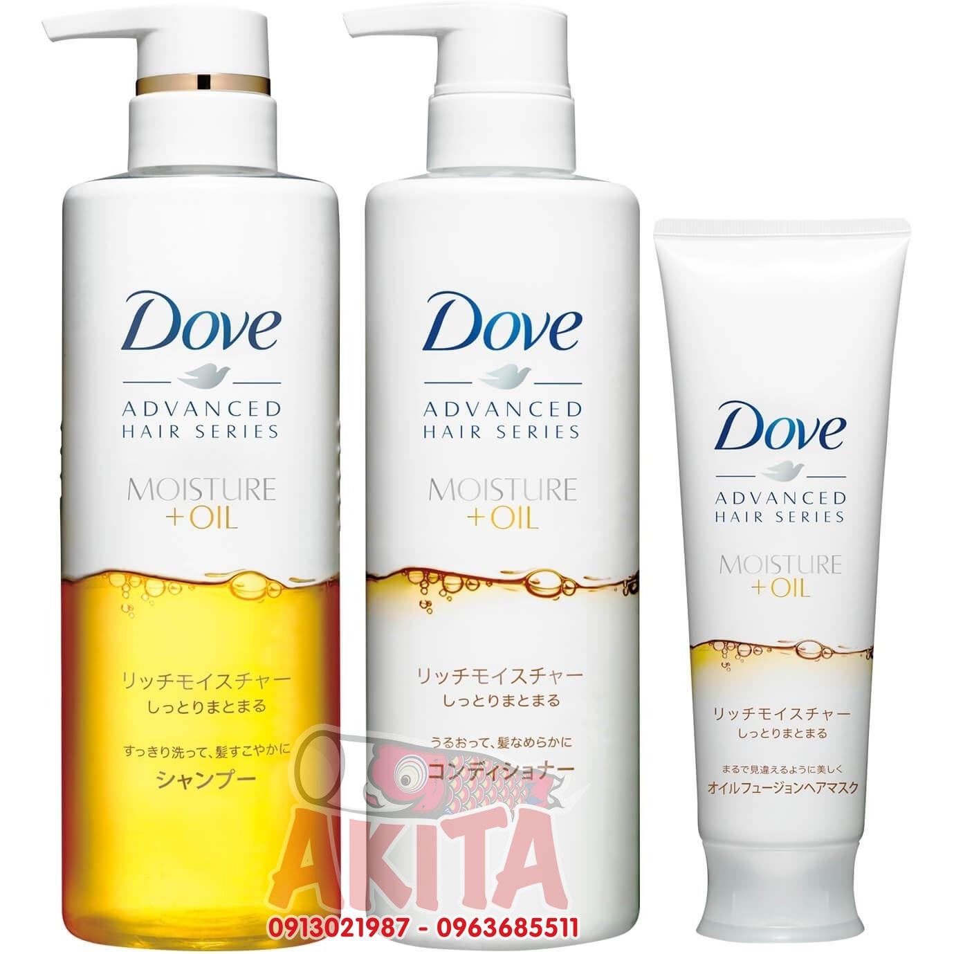 Bộ gội xả hấp DOVE Moisture+Oil