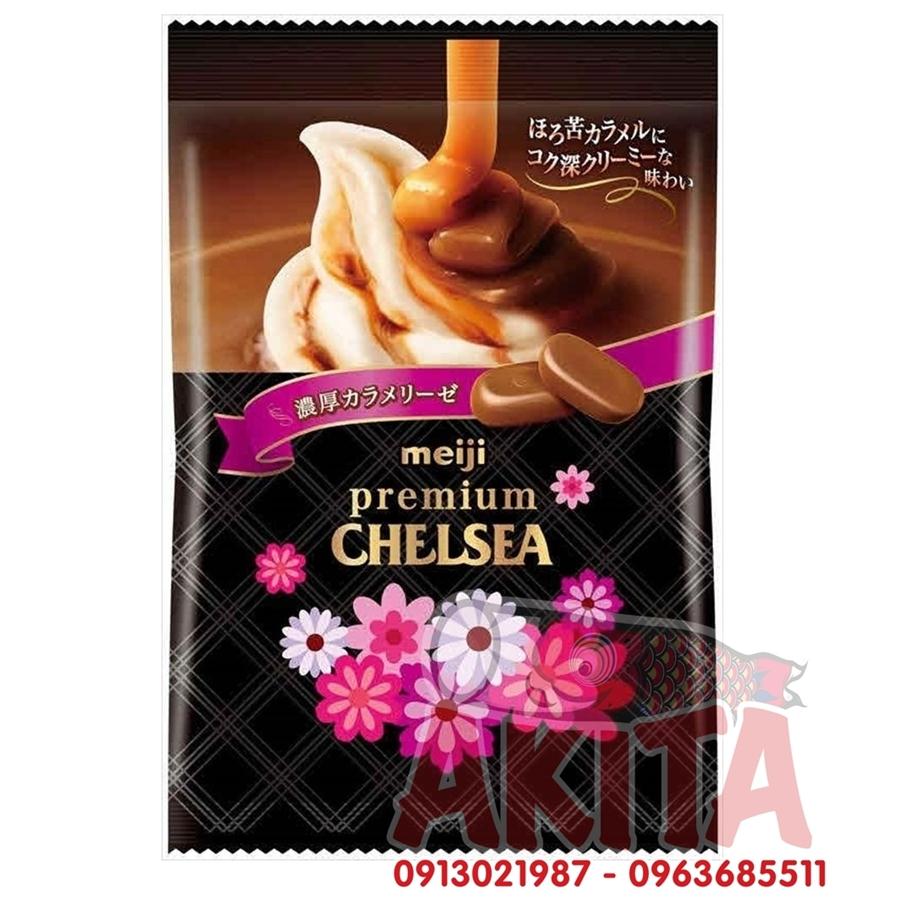 Kẹo Caramel sữa cao cấp Meiji Premium Chelsea