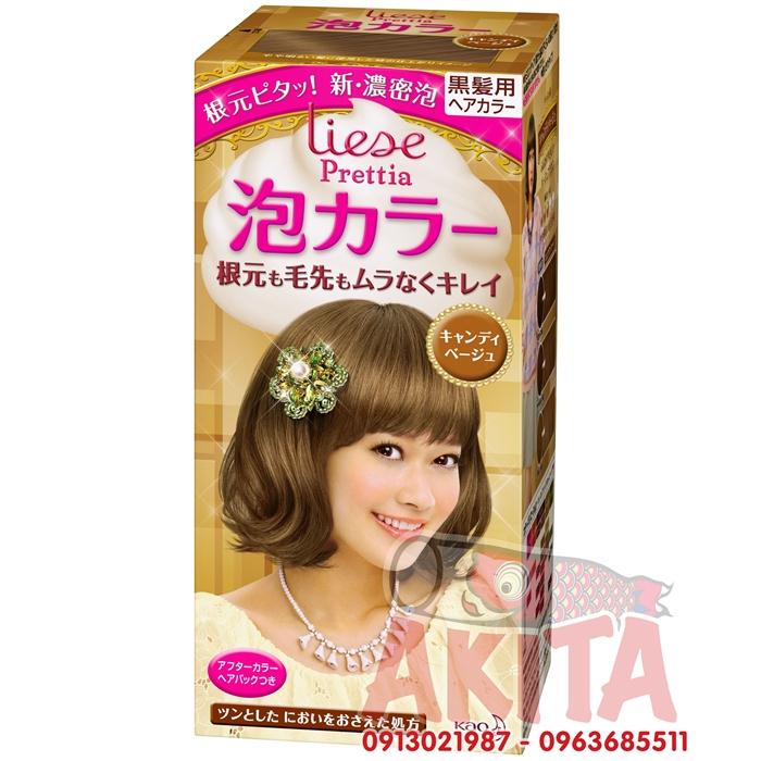 Thuốc nhuộm tóc Kao Liese - Candy Beige