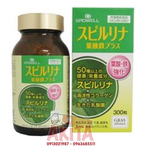 Tảo xanh Spirulina cao cấp loại mới (300 viên)