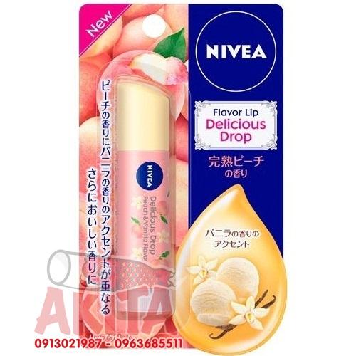 Nivea Flavor Lip - Mùi Đào Vanilla