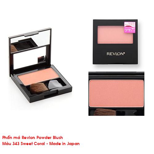 Phấn má Revlon Powder Blush Matte (màu 343 Sweet Coral)