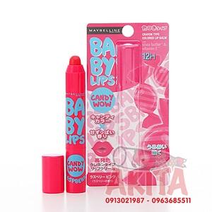 Maybelline BabyLips Candy Wow-01 Hồng Rasberry