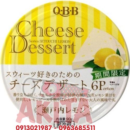Phomai QBB (ngọt) Dessert Cheese - vị chanh vàng (hộp 6 miếng)