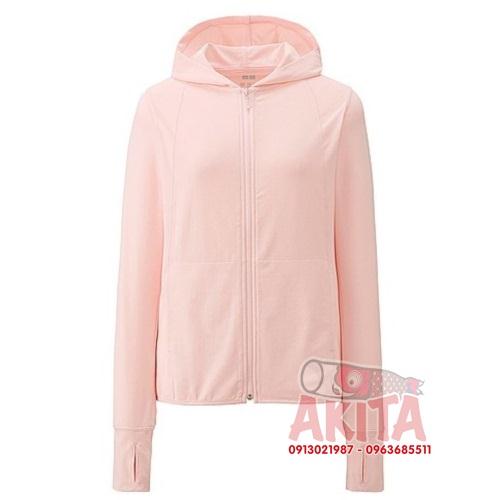 Áo chống nắng UPF40 dạng làm mát Airism Uniqlo (màu 10 pink)