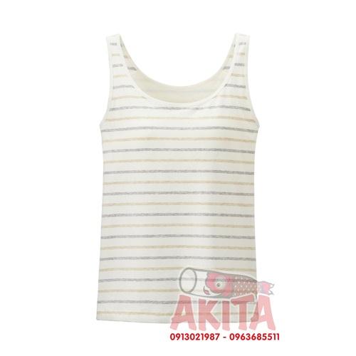 Áo ba lỗ - hai dây Bratop Uniqlo Nhật mã 165056 (màu 01 off White)