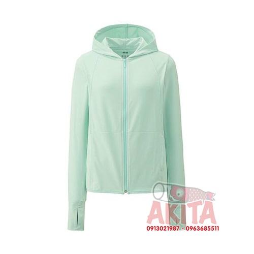 Áo chống nắng UPF40 dạng làm mát Airism Uniqlo (màu 50 light green)