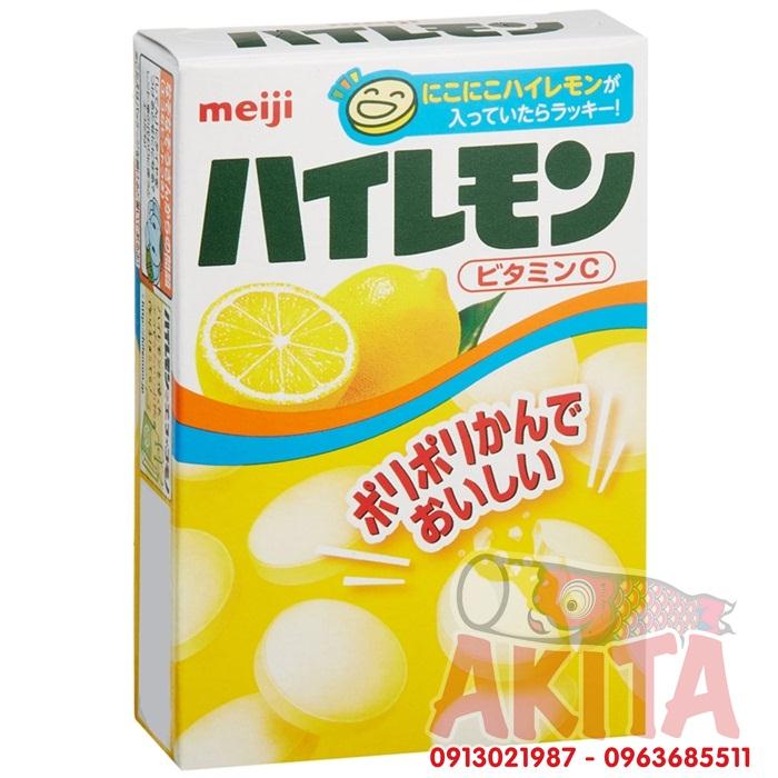 Kẹo chanh bổ sung Vitamin C Meiji - 18v