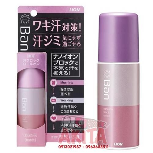 Lăn khử mùi BAN Block Roll-On- Không Mùi