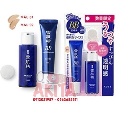 SET KOSE SEKKISEI BB Cream & Lotion mask