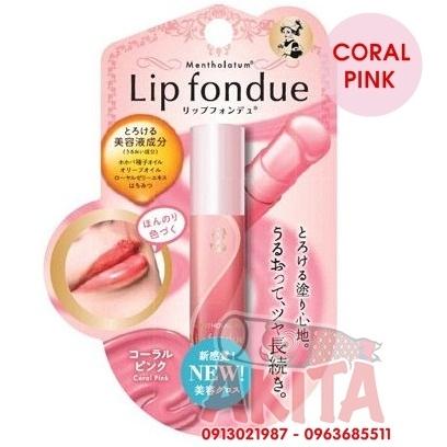 Son dưỡng Rohto Lip Fondue-Coral Pink